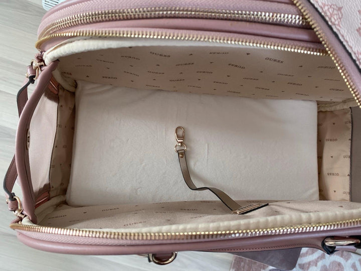 Womens Pet Carrier Bag - Light Nude