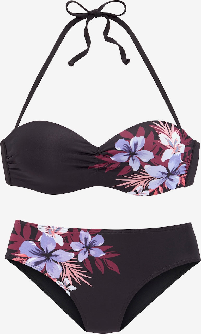 Womens Bikini - Black/Floral