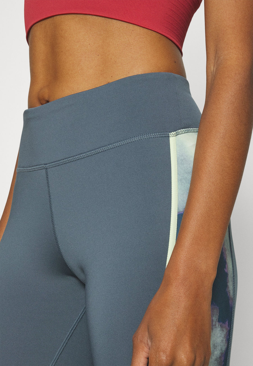 Womens Leggings - Green/Pink