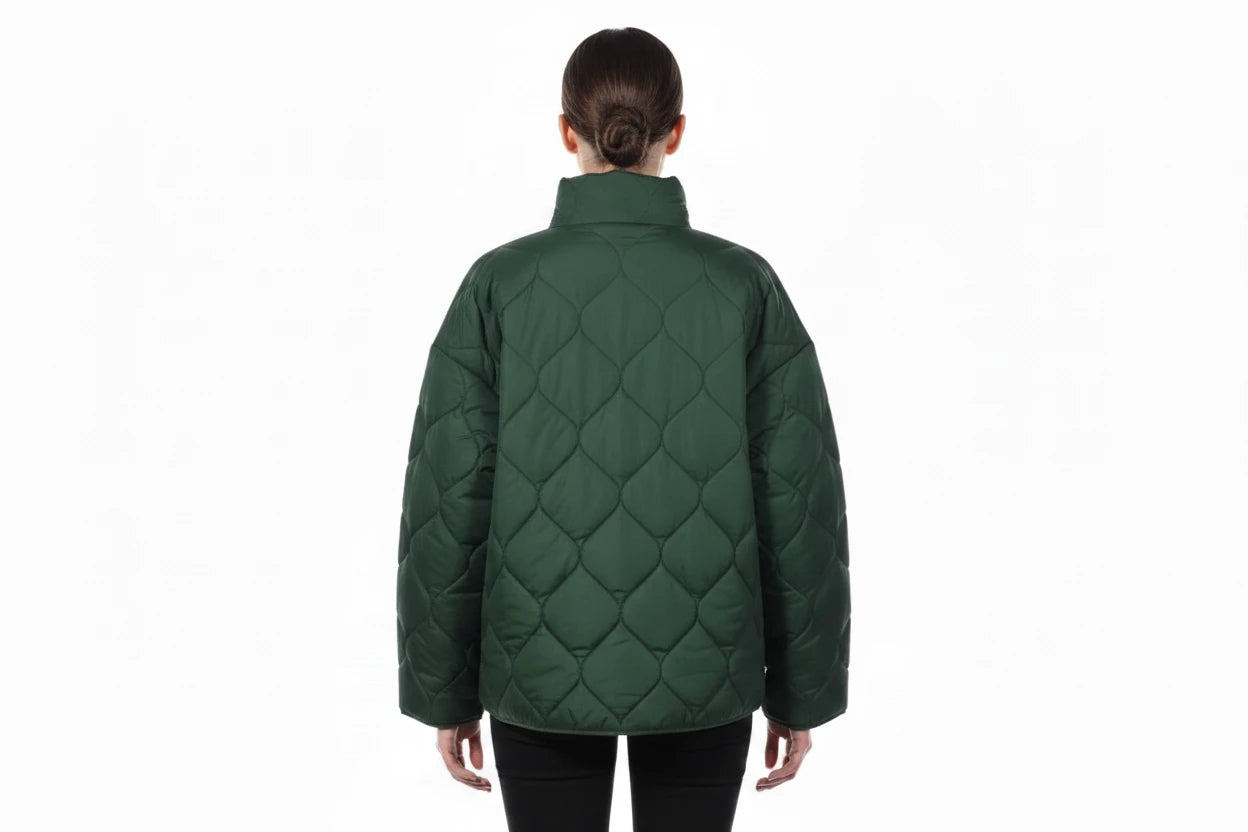 Womens Puffer - Dark Green