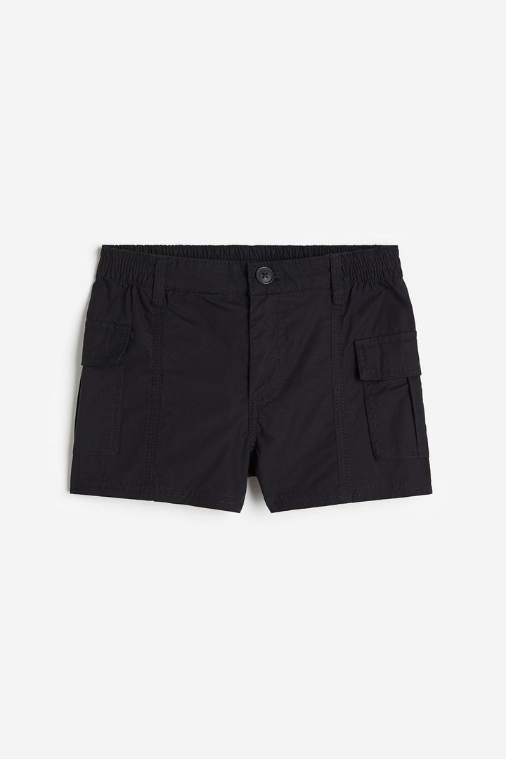 Kids Cargo Shorts, Black