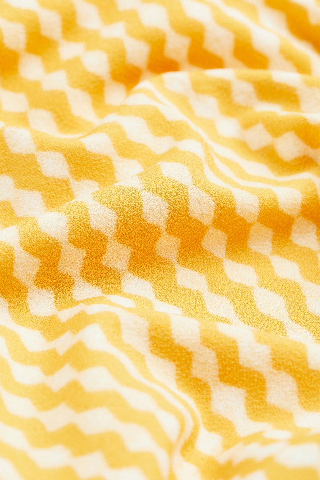 Fit-and-Flare Everyday Dress, Yellow/White