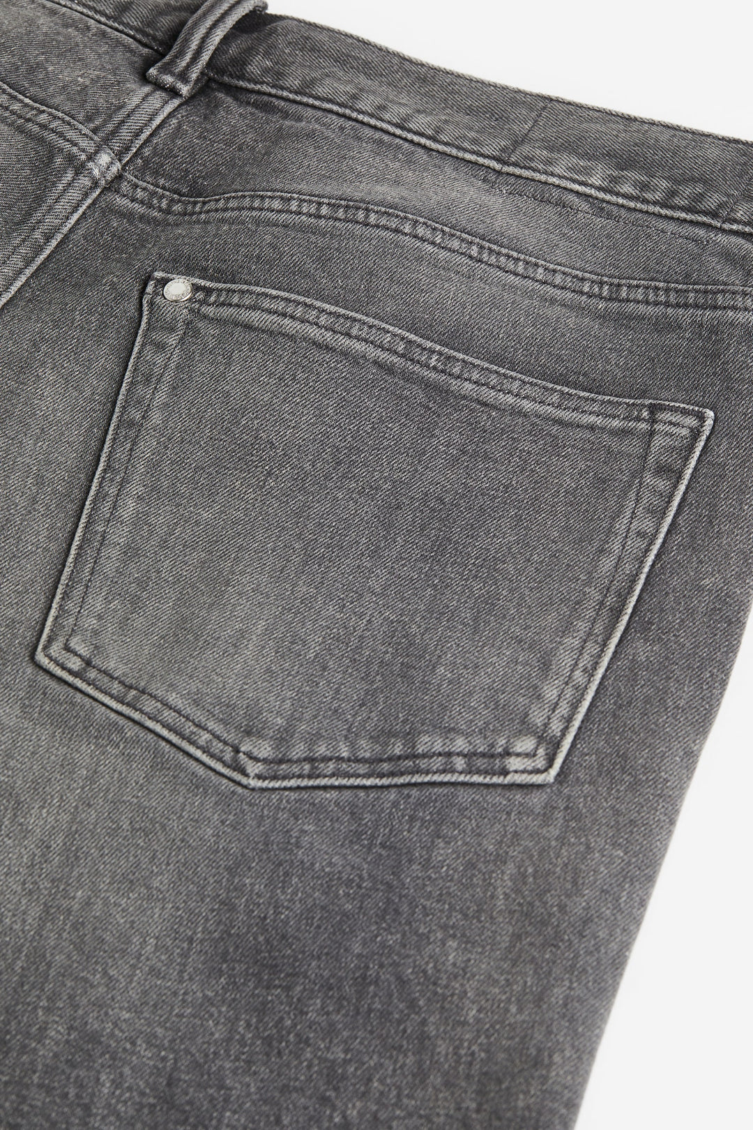 Regular Denim Shorts, Grey