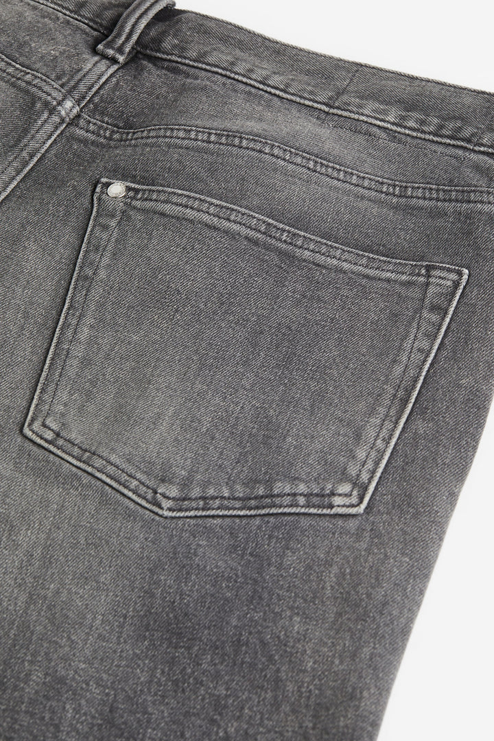 Regular Denim Shorts, Grey