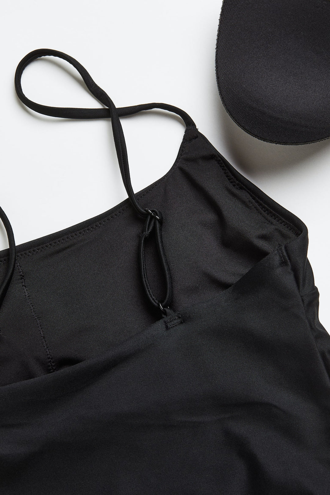 Padded-Cup One-Piece Swimsuit, Black