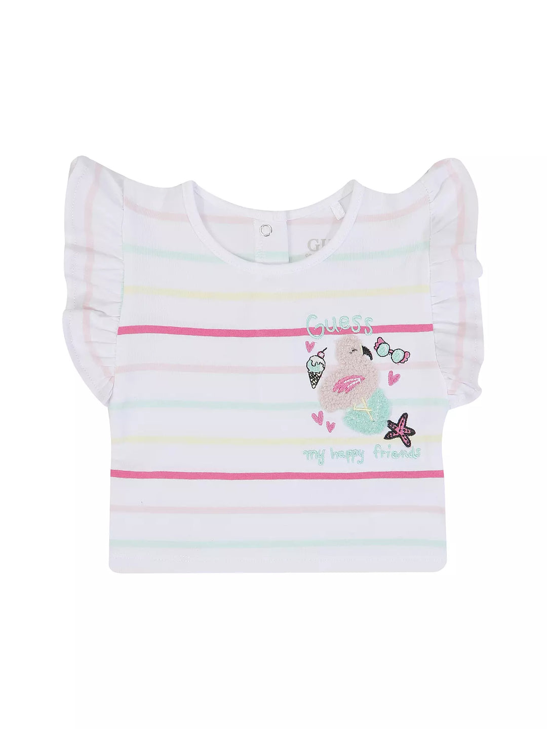 Bērnu svītrains kokvilnas T-krekls