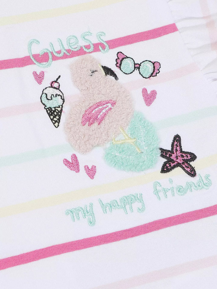 Bērnu svītrains kokvilnas T-krekls