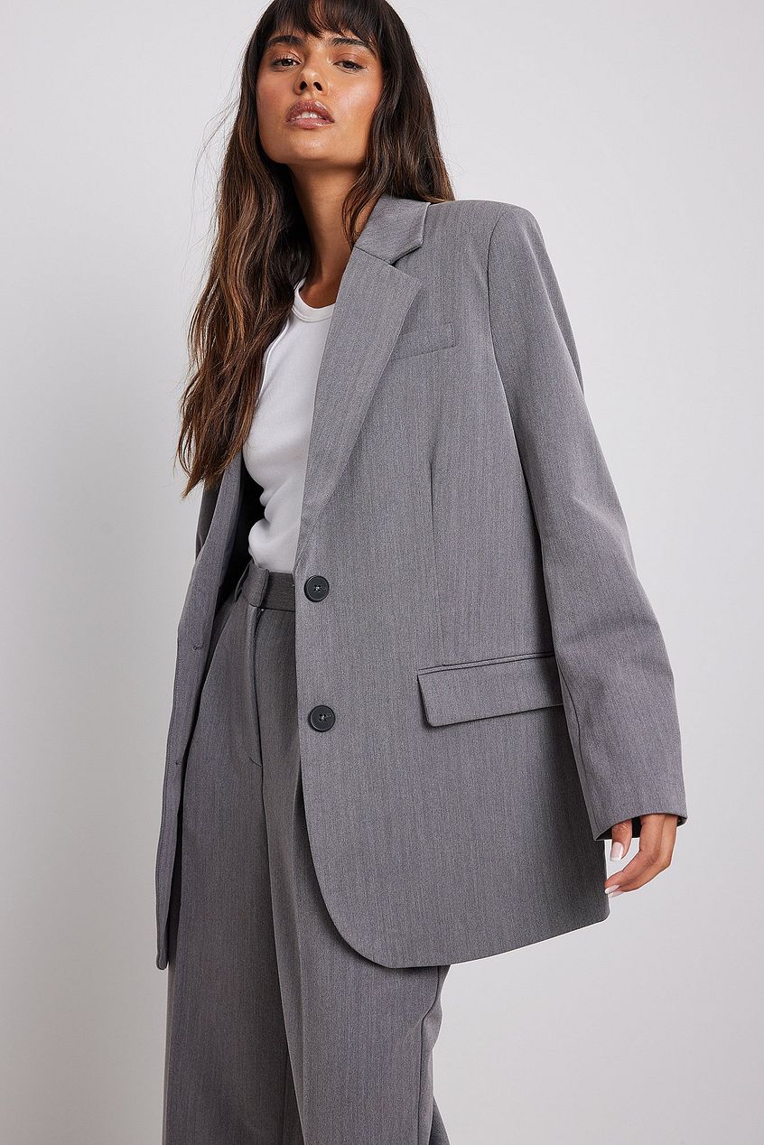 Women Blazer - Grey