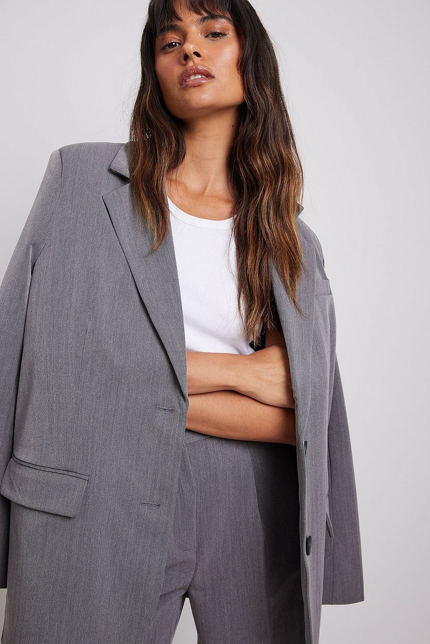 Women Blazer - Grey