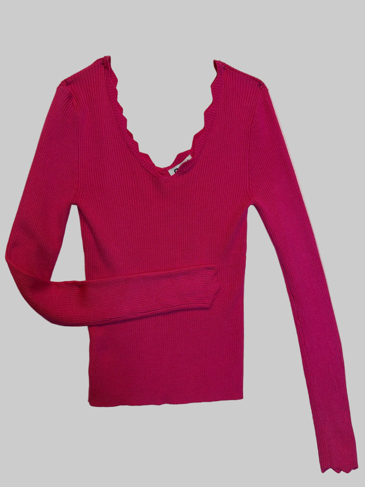 Fuchsia Fedora Women's Knit Sweater