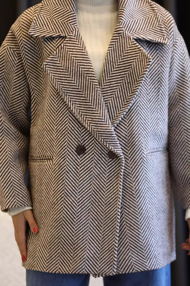 Women Coat - Brown