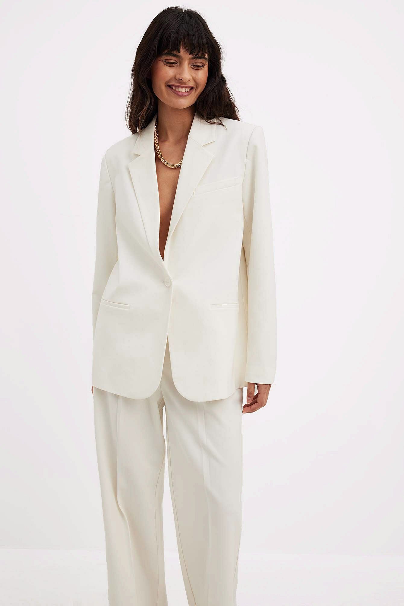 Women Blazer - White
