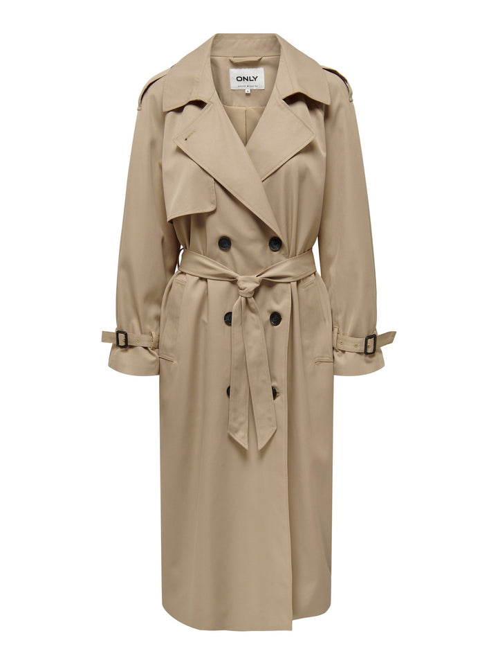 Women Coat - Beige/Tannin