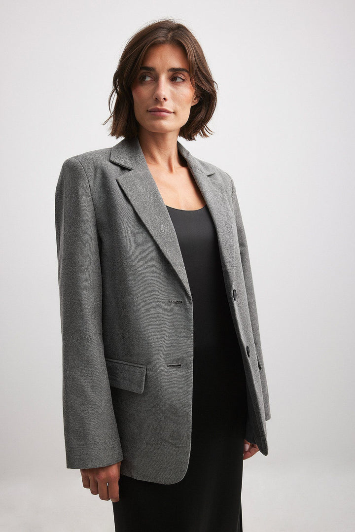 Women Blazer - Grey