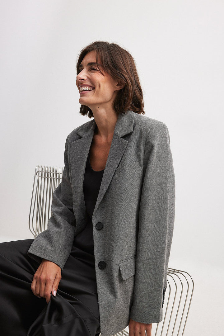 Women Blazer - Grey