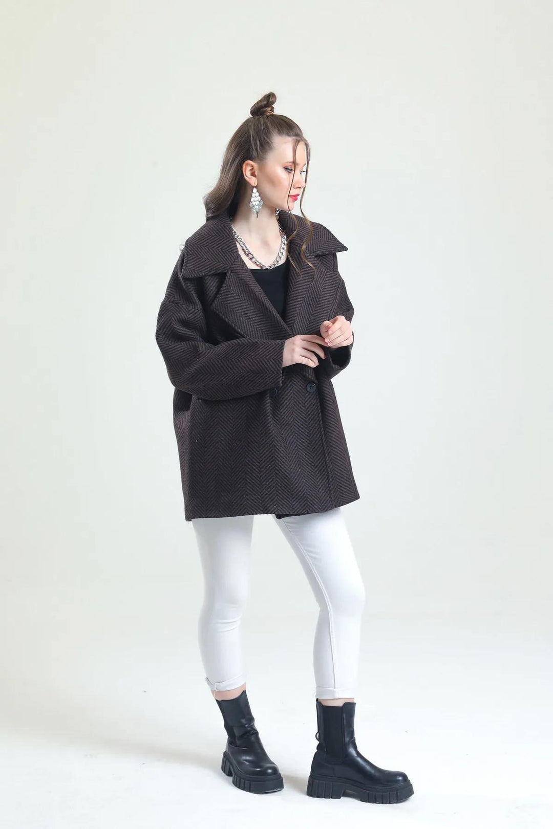 Women Coat - Darkbrown