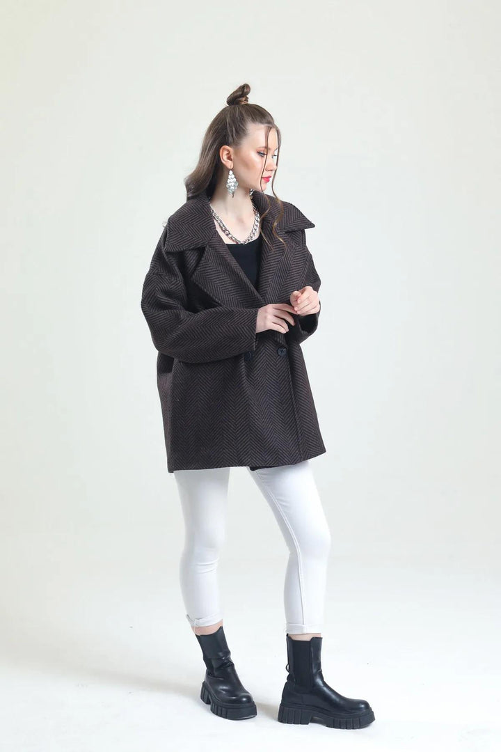 Women Coat - Darkbrown