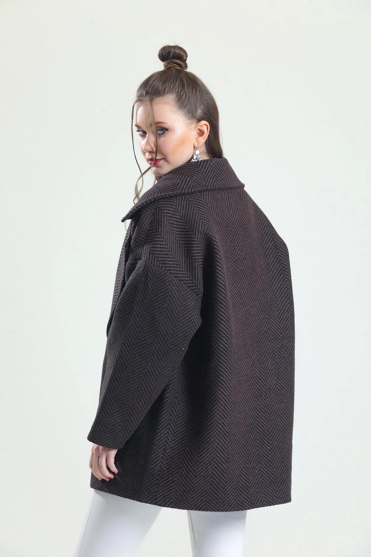 Women Coat - Darkbrown