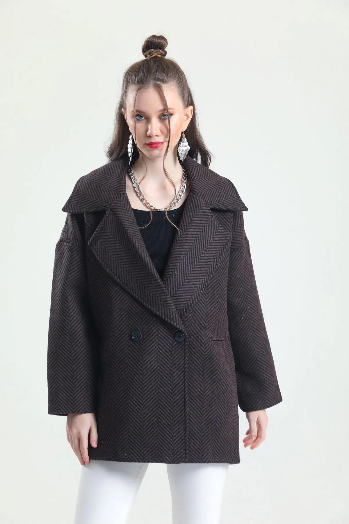 Women Coat - Darkbrown