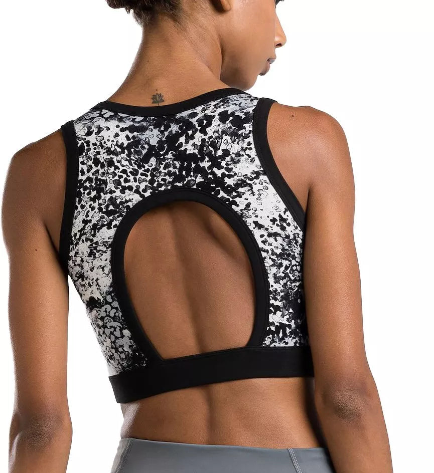Womens Sports Bra - Black/White
