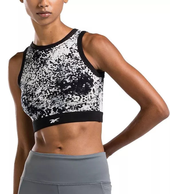 Womens Sports Bra - Black/White