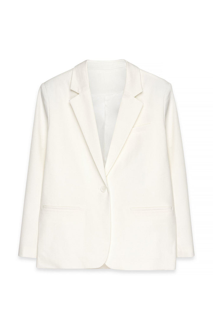 Women Blazer - White