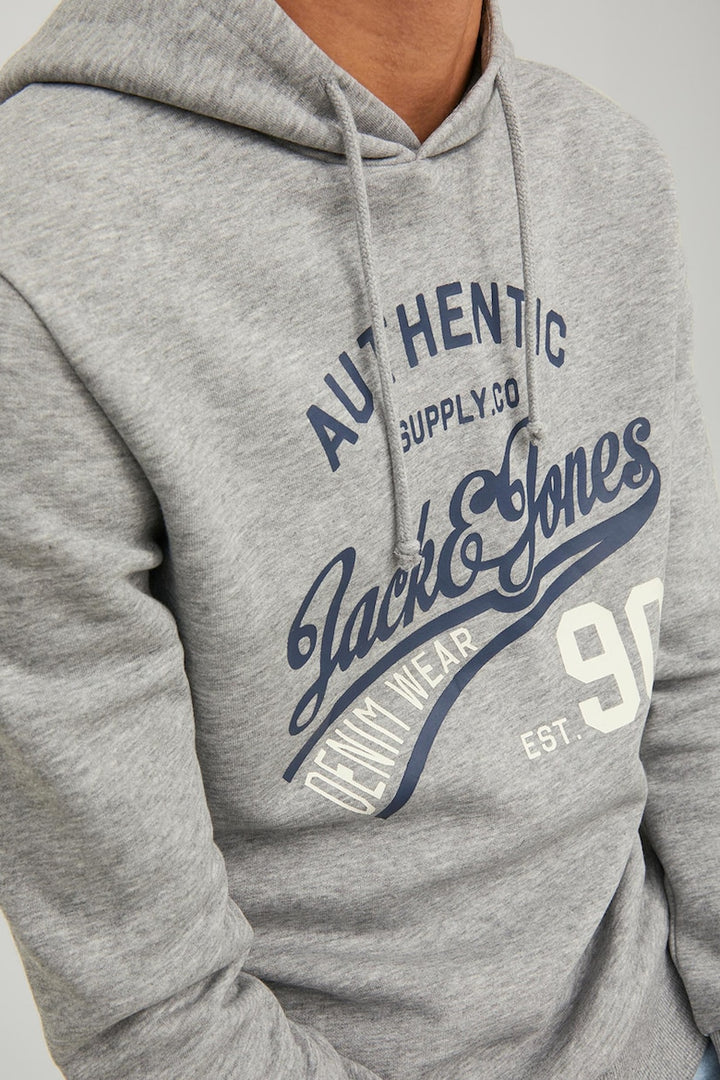 Hoodie - Navy Blazer Grey