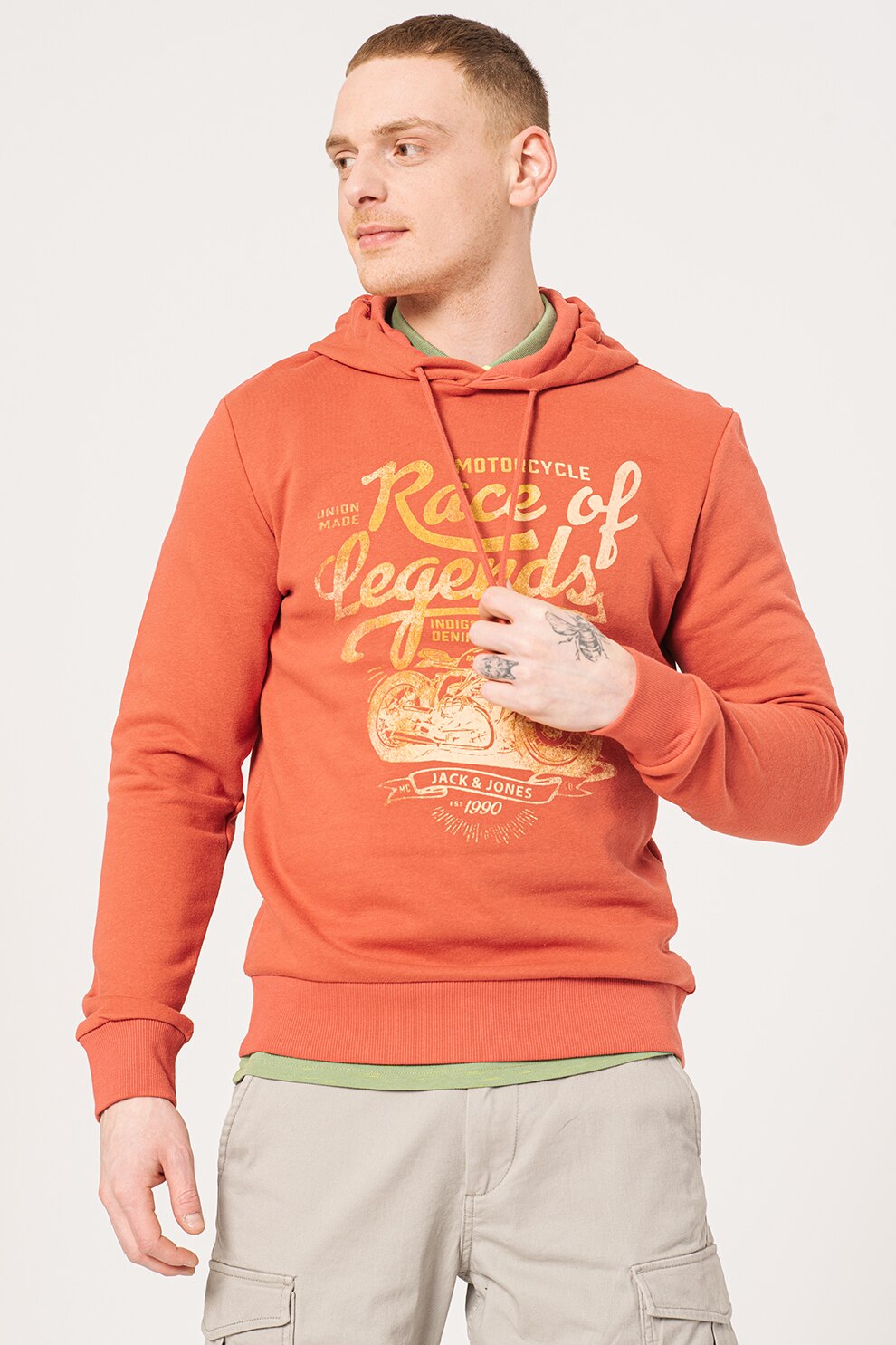 Mens Hoodie - Red