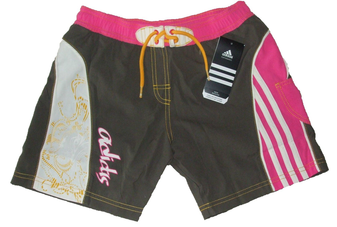 Girls Athletic Shorts - Pink/Brown