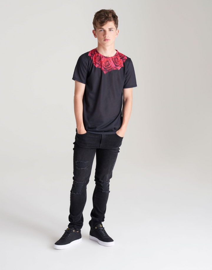 Boys T-Shirt - Black / Red