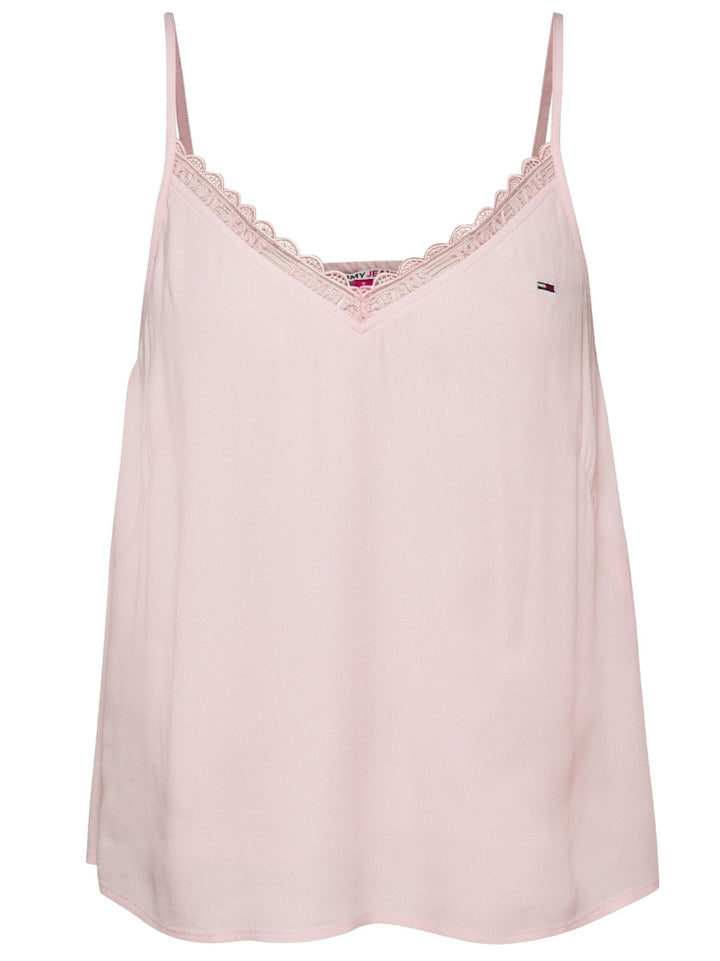 Tommy Hilfiger Women's White Essential Lace Top