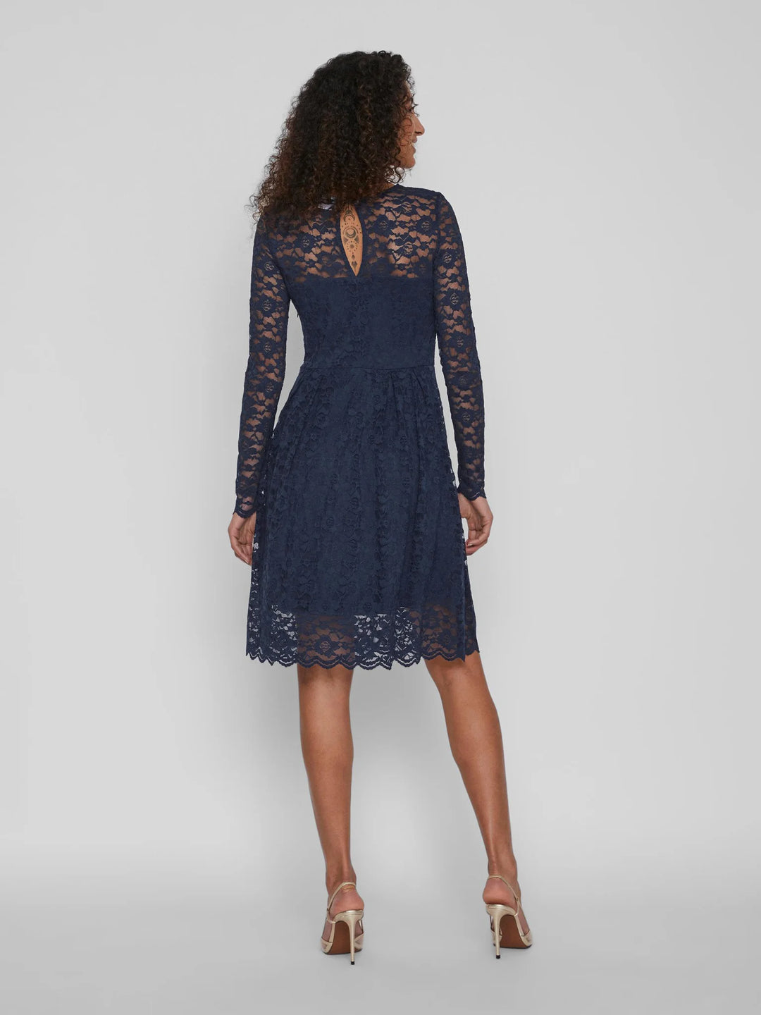 Women Mini Dress - Dark Blue