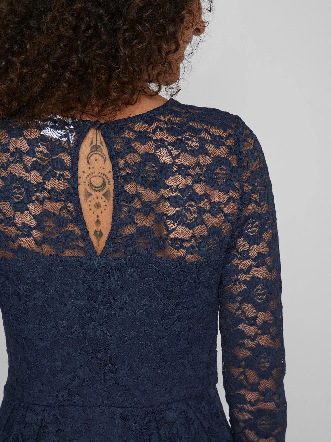 Women Mini Dress - Dark Blue