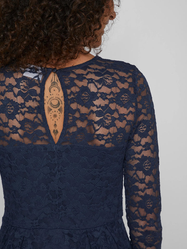 Women Mini Dress - Dark Blue